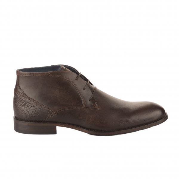 Chaussures à lacets homme - FIRST COLLECTIVE - Marron fonce