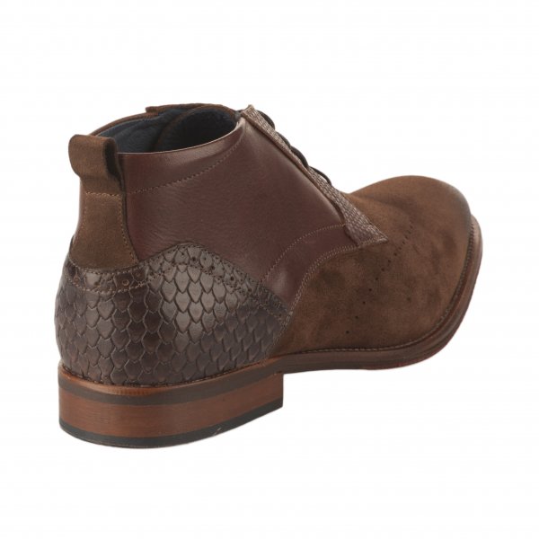 Chaussures à lacets homme - FIRST COLLECTIVE - Marron