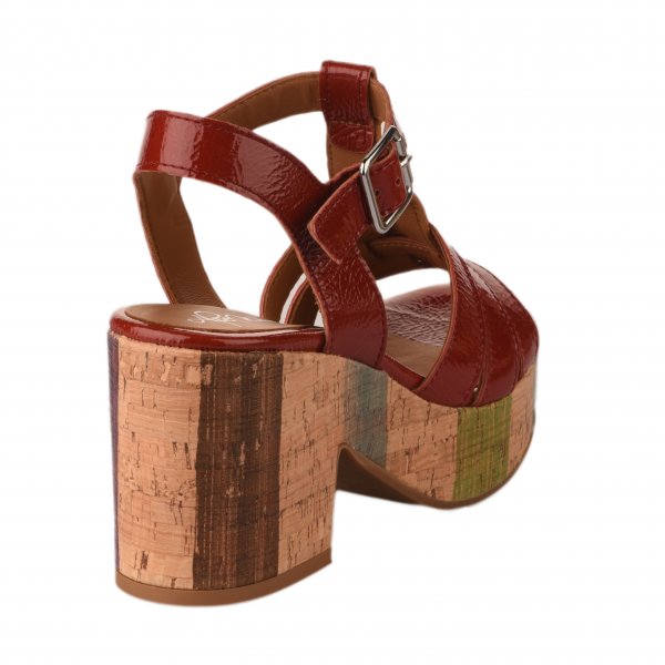 Chaussures femme - ALPE - Rouge brique