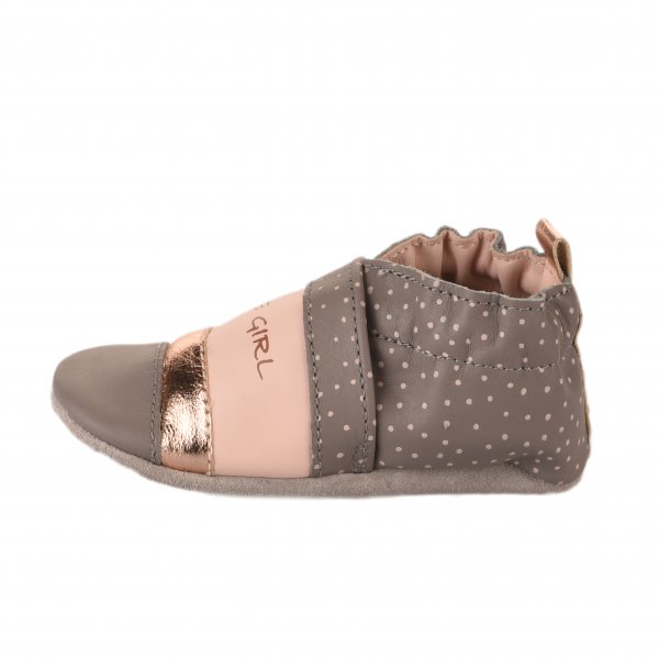 Chaussons fille - ROBEEZ - Gris