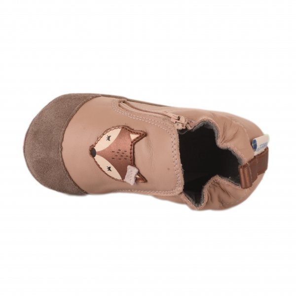 Chaussons fille - ROBEEZ - Rose fonce