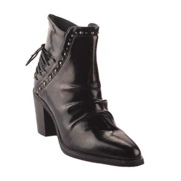 Boots femme - REGARD - Noir verni