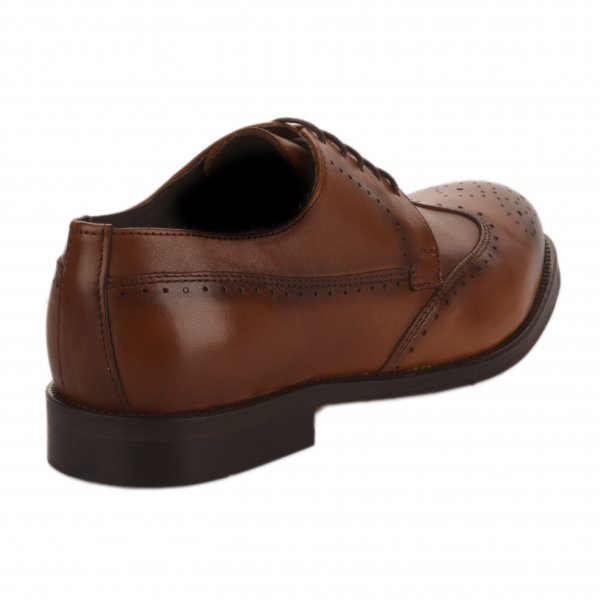 Chaussures à lacets homme - FIRST COLLECTIVE - Marron cognac