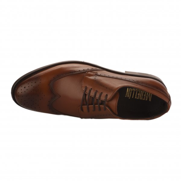 Chaussures à lacets homme - FIRST COLLECTIVE - Marron cognac
