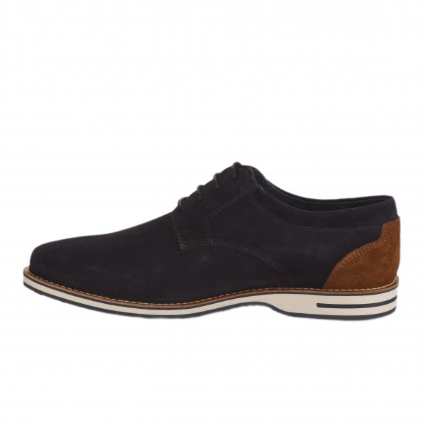 Chaussures à lacets homme - FIRST COLLECTIVE - Bleu marine