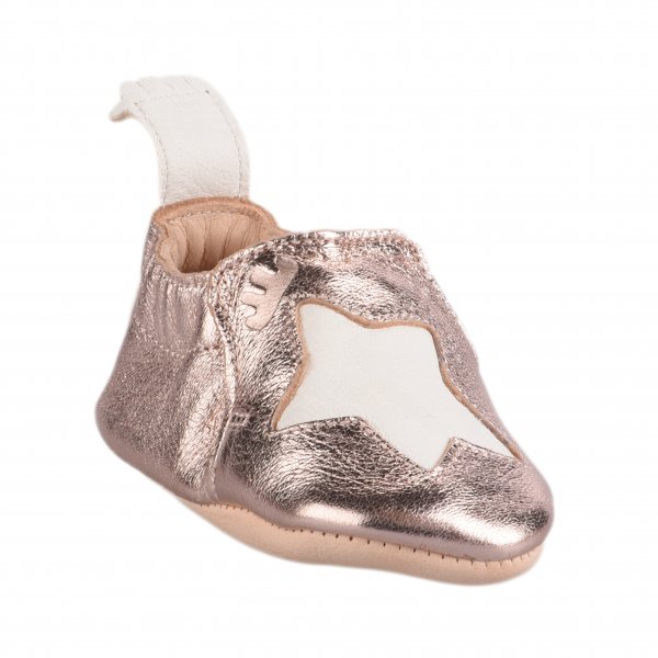 Chaussons fille - EASY PEASY - Rose dore