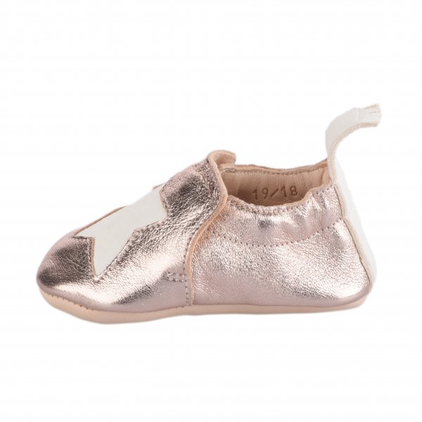 Chaussons fille - EASY PEASY - Rose dore