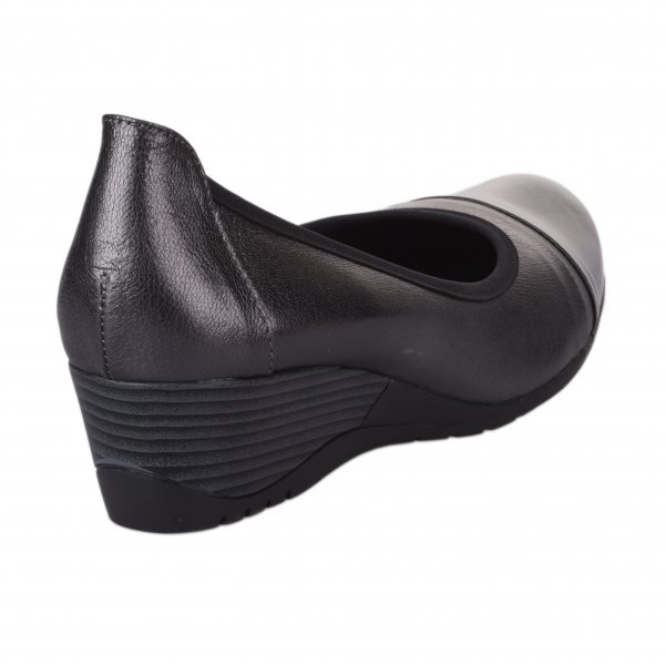 Chaussures de confort femme - GEO REINO - Gris anthracite