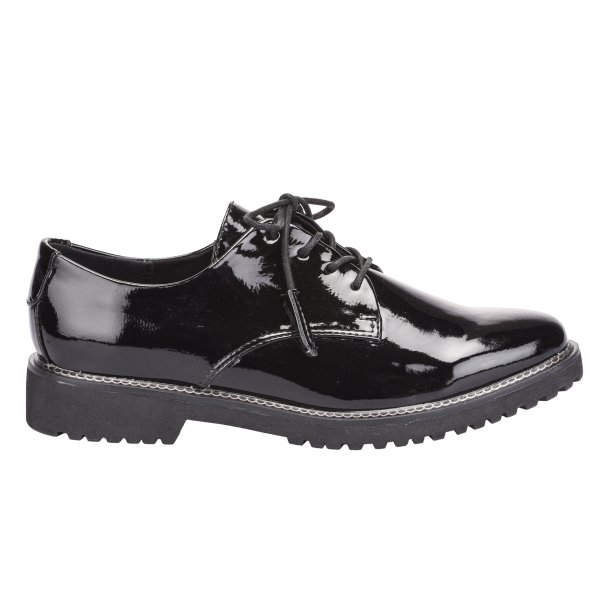 Chaussures à lacets femme - MARCO TOZZI - Noir verni