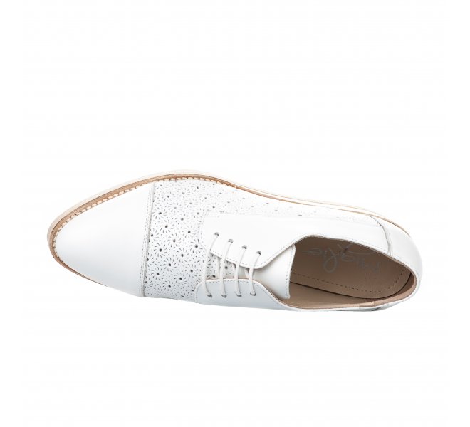 Chaussures à lacets femme - MIGLIO - Blanc