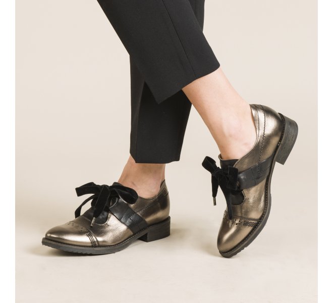 Chaussures à lacets femme - CASTA - Bronze