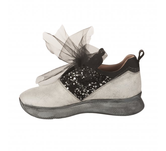 Chaussures à lacets femme - PAPUCEI - Blanc casse