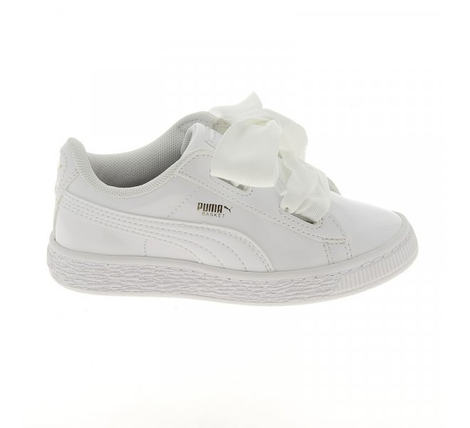 Chaussures Puma blanc femme - BASKET Vernis BLANC - CM0259