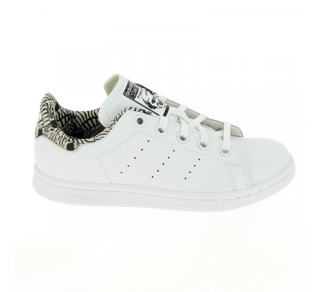 Chaussures Adidas blanc femme - STAN SMITH Cuir BLANC - CM0834