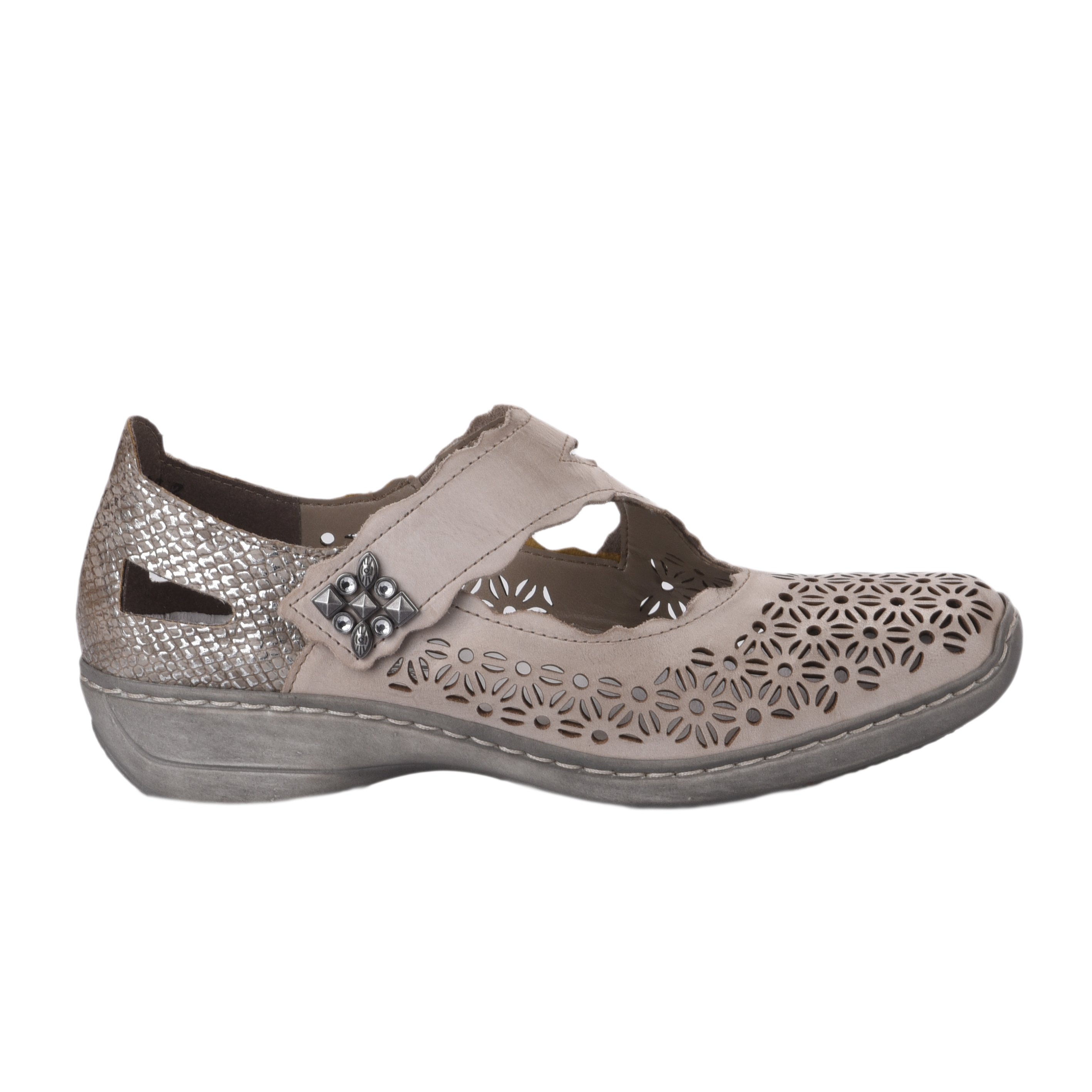 Chaussures de confort Rieker taupe femme - 413G4-42 - 78014