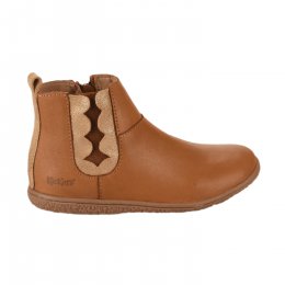 Boots fille - KICKERS - Naturel