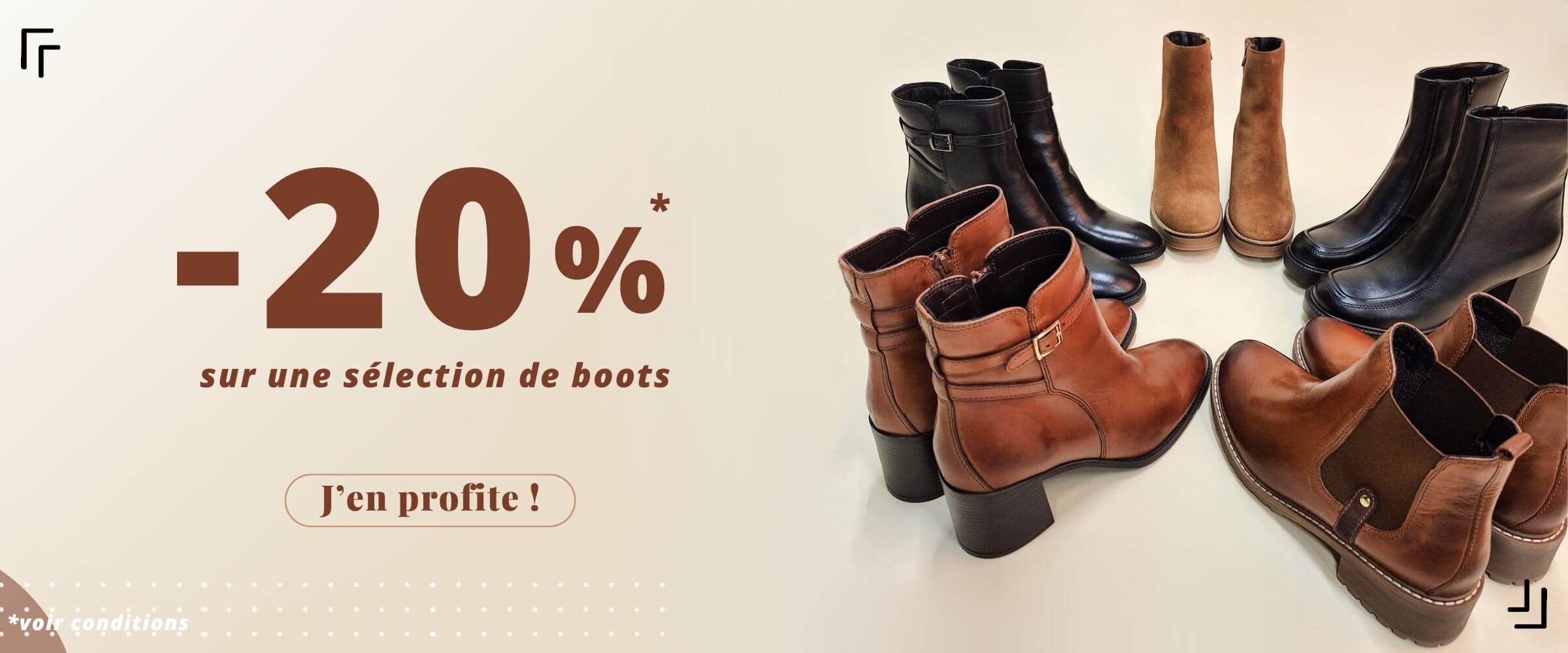 Opération -20% sur une sélection de boots !
